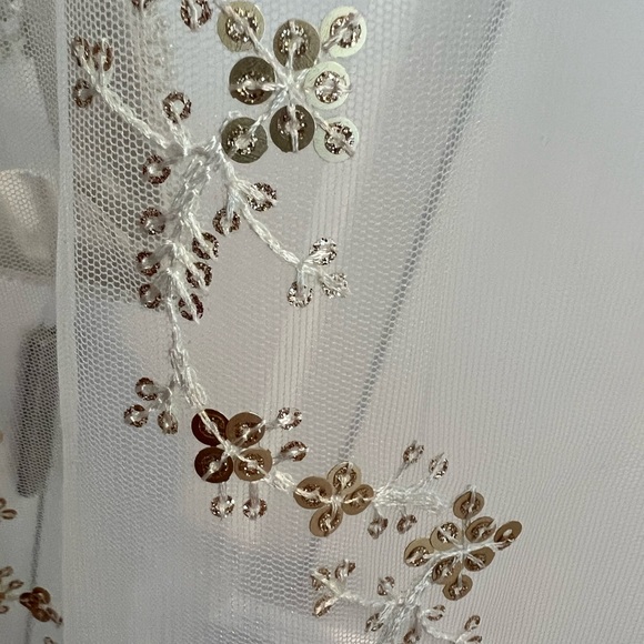 Cream and gold Indian Palazzo set - Picture 8 of 10